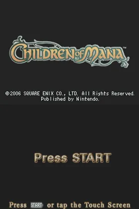 Children of Mana (USA) screen shot title